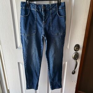 Boden Patch Pocket Girlfriend Jeans Size 10